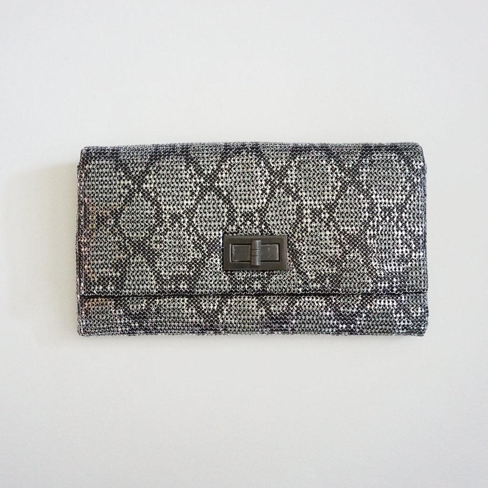 BCBG | Metal Mesh Clutch / Crossbody NWT